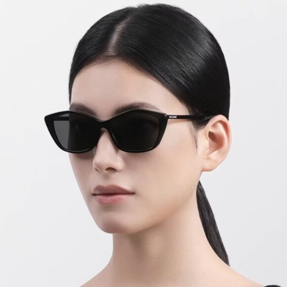 NWT SAINT LAURENT BLACK WOMEN SUNGLASSES - Picture 3 of 5